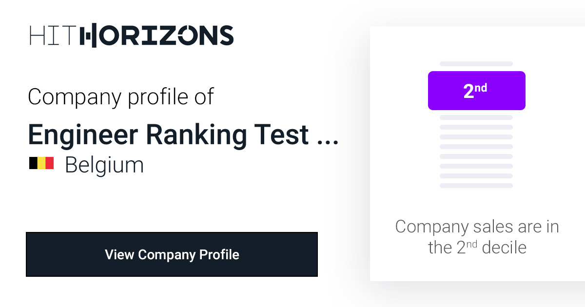 Company Profile of Engineer Ranking Test Platform | HitHorizons.com