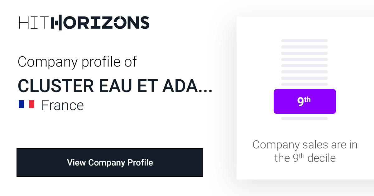 Company Profile of CLUSTER EAU ET ADAPT AU CHANGEMENT CLIMATIQUE ...
