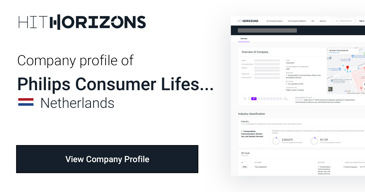 Company Profile of Philips Consumer Lifestyle B.V. | HitHorizons.com