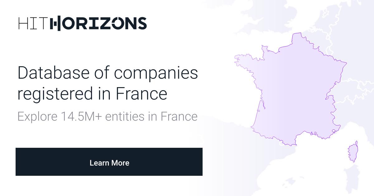 Database of companies registered in France