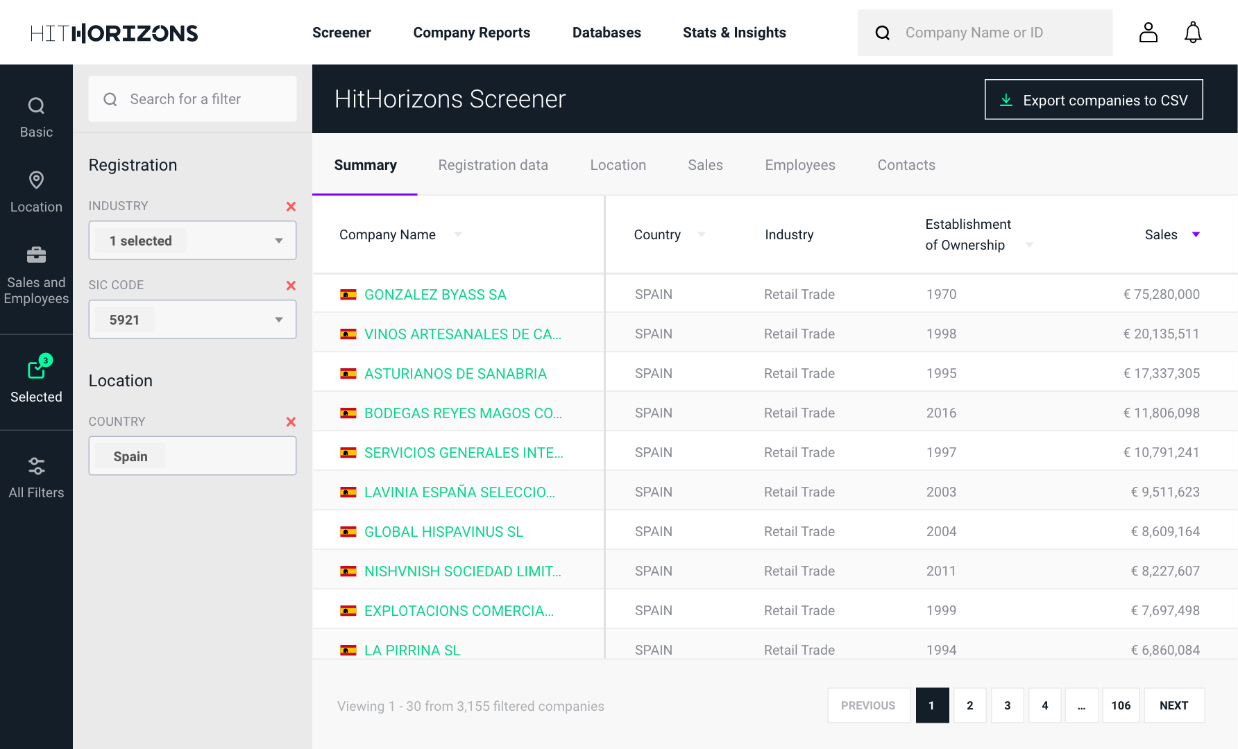 spanish companies, spain company database, spain business companies, espana empresa